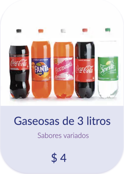 Gaseosa de 3 litros