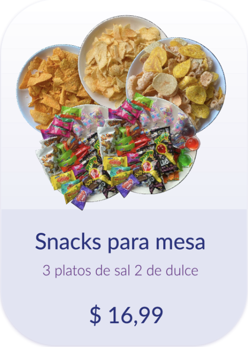 Snacks para mesa