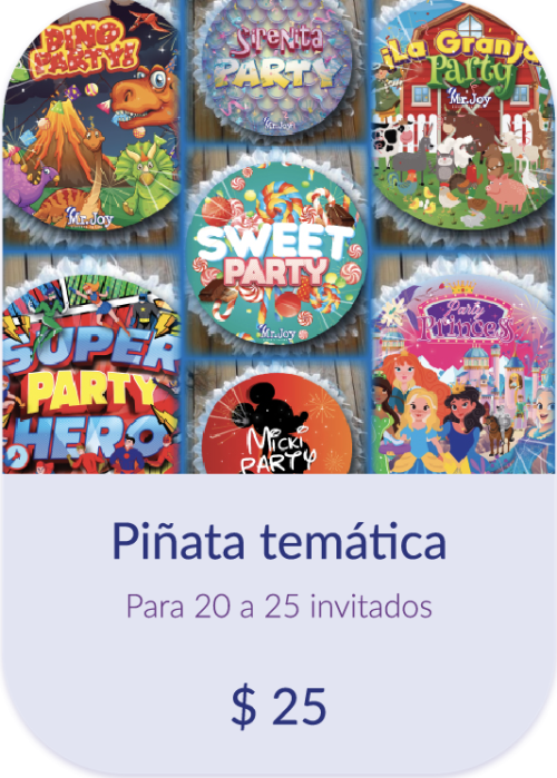 Piñata con temática